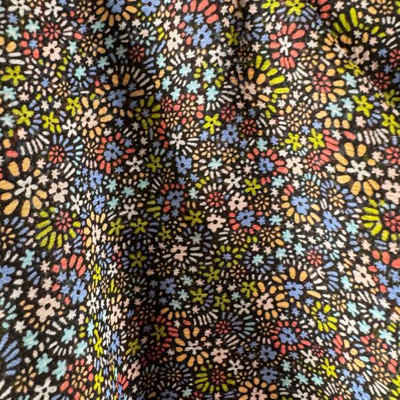 Ted Baker Pinku Retro Flood Printed Ruffle Blouse Colorful Lightweight Sz 1 4 S - Picture 5 of 11